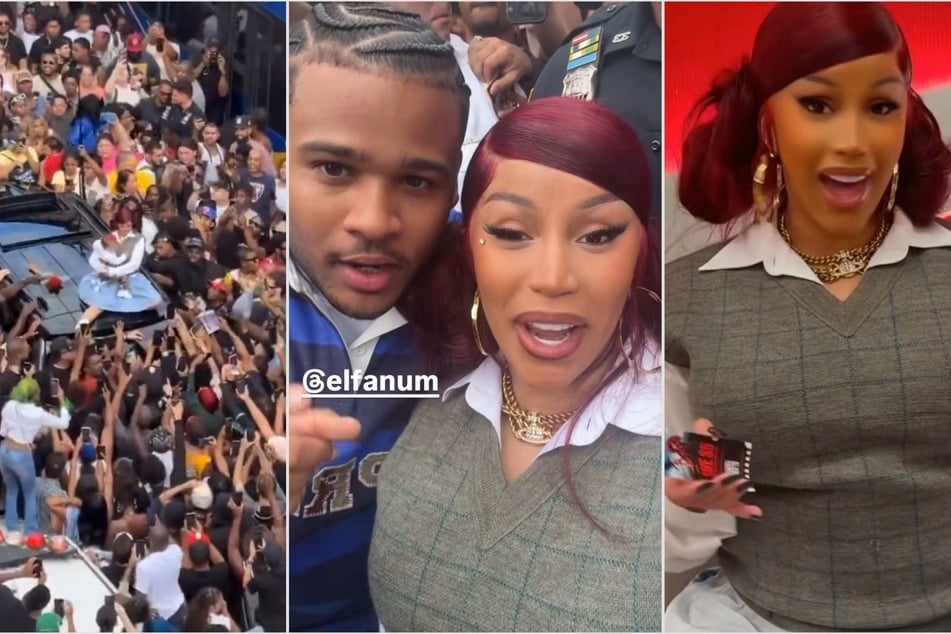 Cardi B treated fans to sandwiches and twerking at a pop-up event in Washington Heights for her album, Am I The Drama?