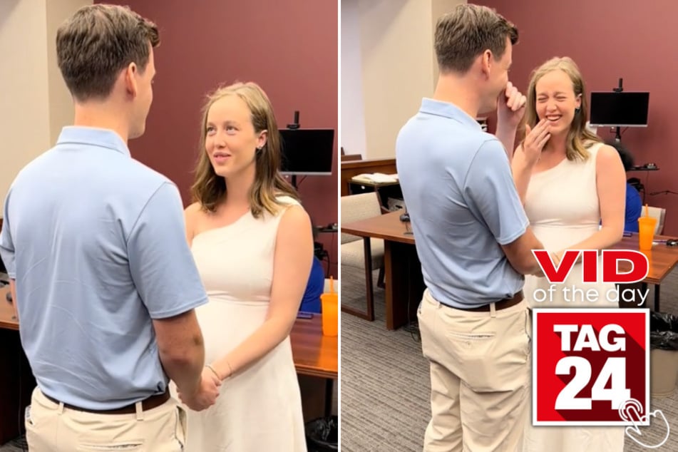 Today's Viral Video of the Day features a marriage ceremony that was interrupted by a hilariously-timed fart.