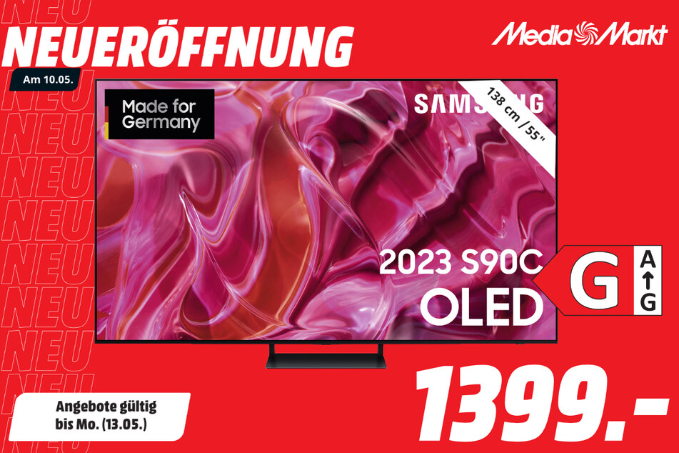 55-Zoll Samsung-Fernseher für 1.399 Euro.