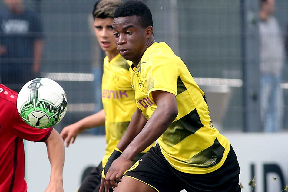 Youssouffa Moukoko (15). Er gilt als eines der größten deutschen Sturmtalente.