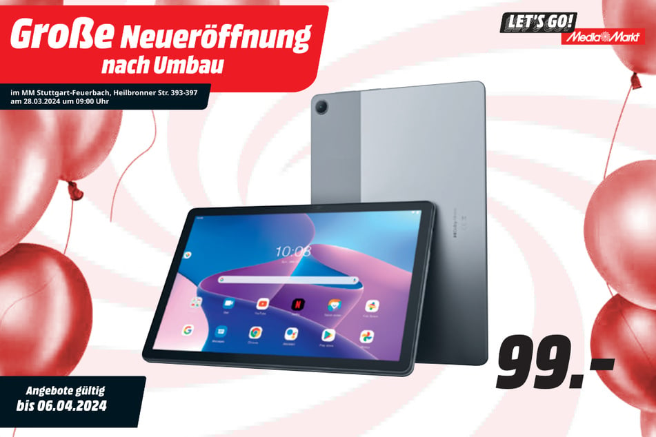 Lenovo-Tablet für 99 Euro.