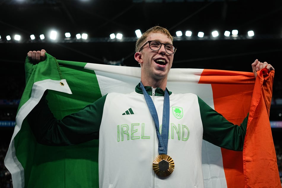 Daniel Wiffen (23) holte das erste Schwimm-Gold für Irland und hätte dafür eigentlich bei der Abschlussfeier die Fahne tragen sollen.