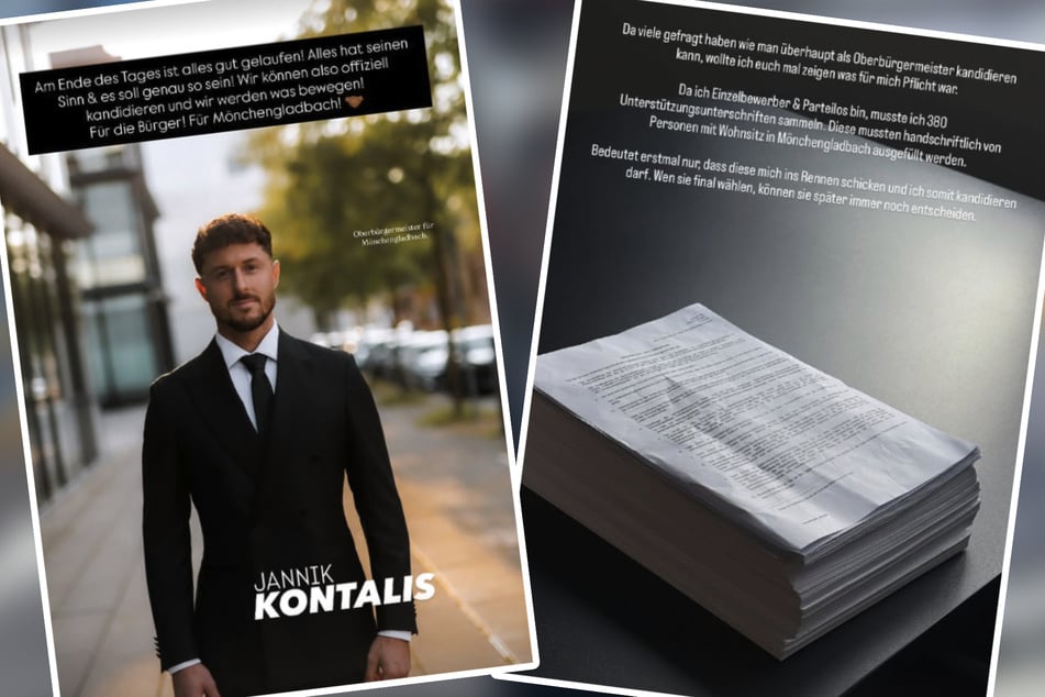 En su canal de Instagram, Jannik Kontalis (28) ha revelado cómo logró presentarse como candidato a alcalde para Mönchengladbach.
