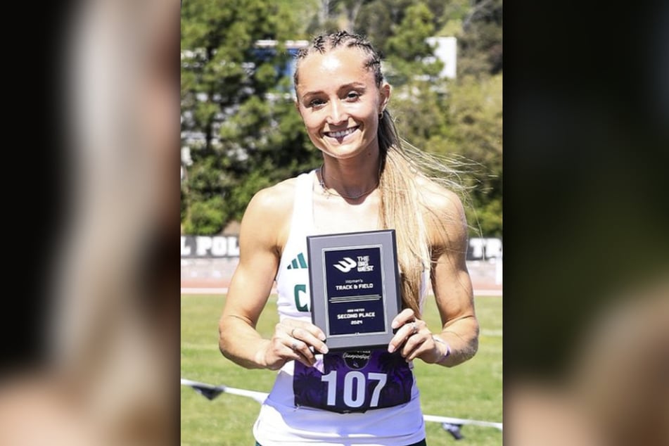 Die junge Frau war Leichtathletin und hielt an ihrer Universität in Kalifornien einige Rekorde.