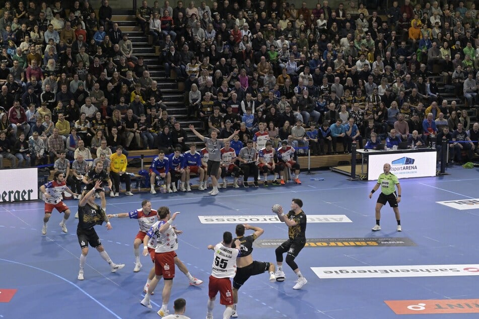 Zur perfekten Geburtstagsparty fehlte dem HC Elbflorenz in der ausverkauften BallsportARENA nicht viel.