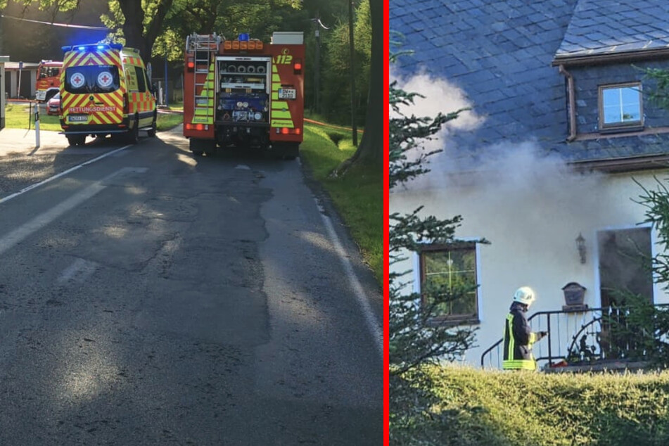 Brandstiftung? Drei Menschen nach Kellerbrand in Sachsen im Krankenhaus