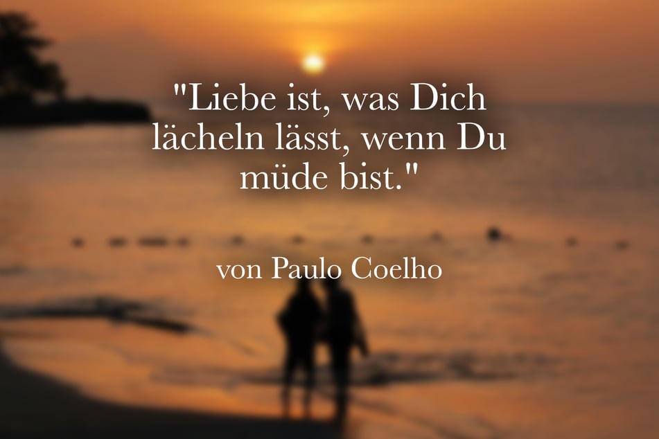 Zum Valentinstag passt der Spruch: "Liebe ist, was Dich lächeln lässt, wenn Du müde bist."