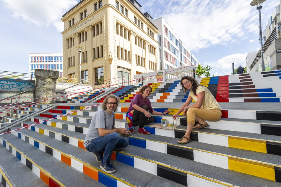 Chemnitz: Bunte Treppen in Chemnitz erstrahlen bald in neuem Glanz