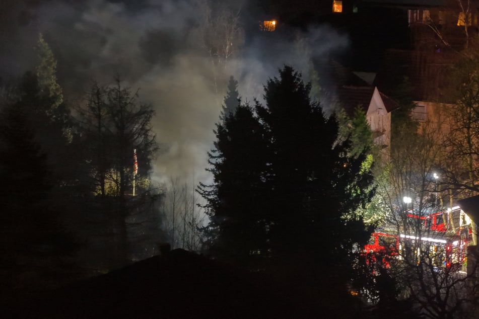 Hamburg: Flammen fressen Gebäude: Einfamilienhaus brennt komplett aus