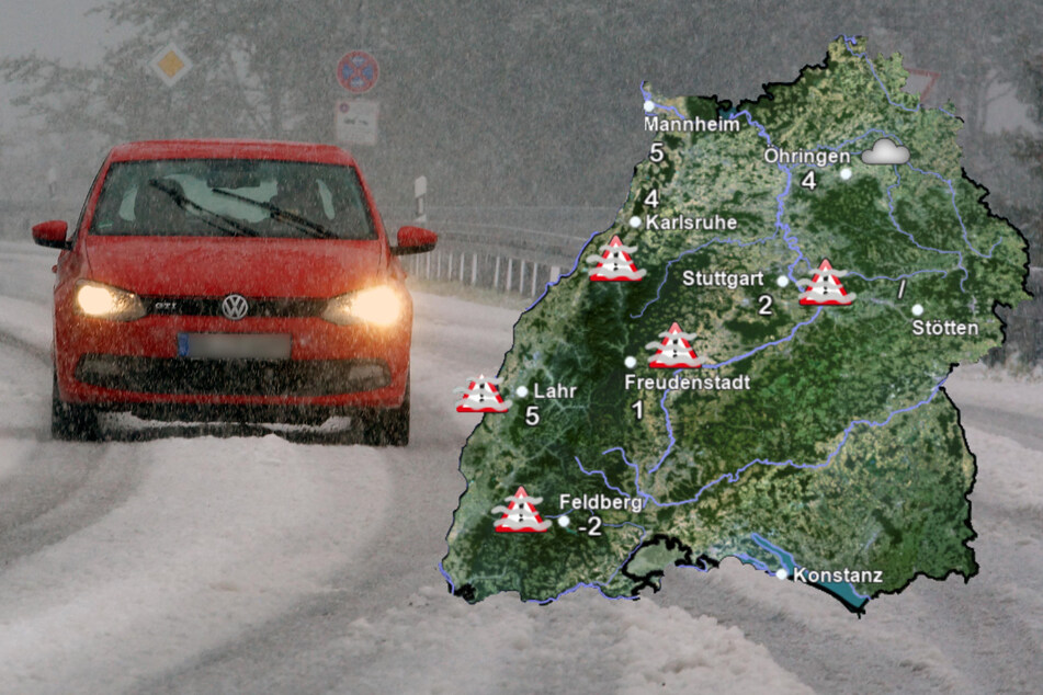 Auch Schnee ist möglich. (Bildmontage)