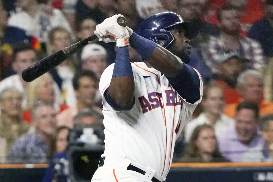 Yordan Alvarez had four hits in game six of the ALCS.