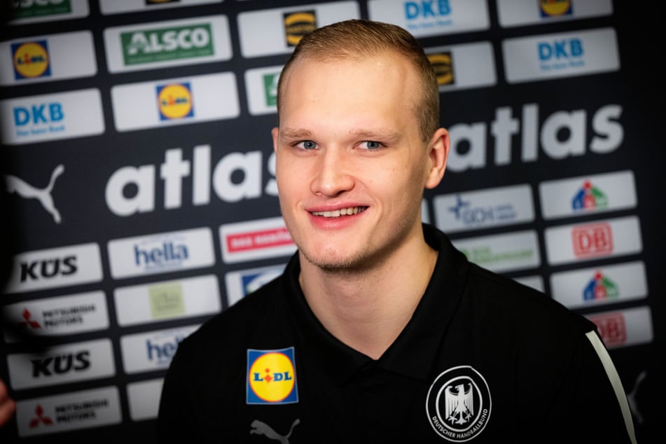 Handball-Nationaltorhüter David Späth (24) zeigte sich auf dem Mainzer Lerchenberg ein wenig irritiert. (Archivbild)