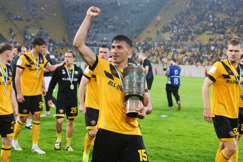 Einer der Höhepunkte für ihn in Dresden. Vor zwei Jahren gewann Dynamo mit Claudio Kammerknecht nach einem 2:0 gegen Aue den Sachsenpokal.