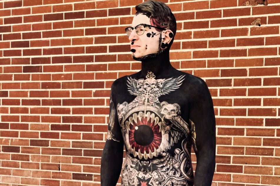 Ink addict reveals staggering amount spent on tattoos and body mods