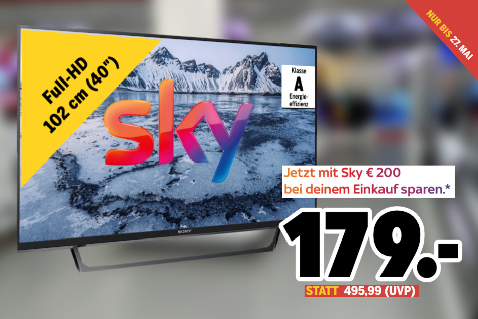 TV sichern und mit Sky gleich noch einmal weitere 200 Euro sparen!