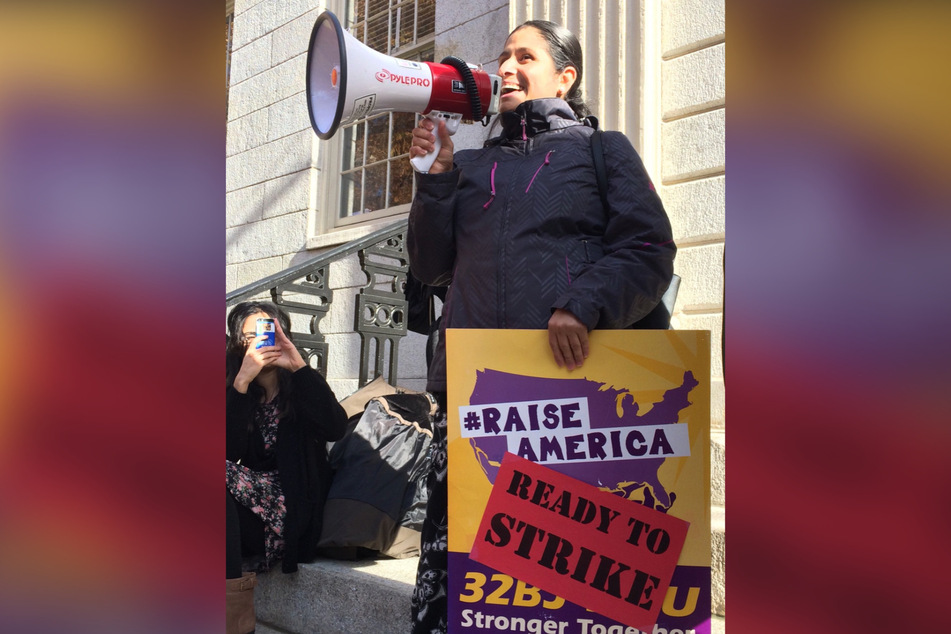 Labor organizer Doris Reina-Landaverde has worked as a custodian at Harvard since 2005.