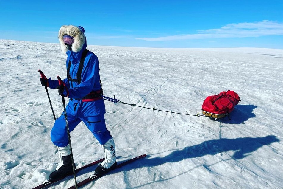 "Polar Preet" beim Training in Island.