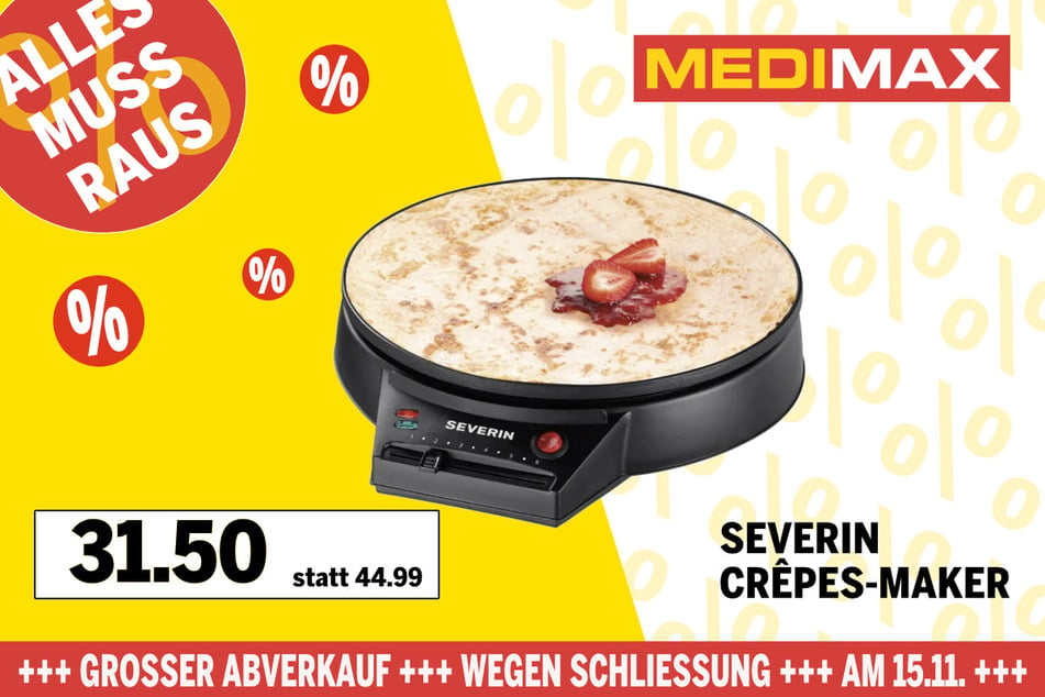 Severin-Crêpes-Maker für 31,50 Euro.