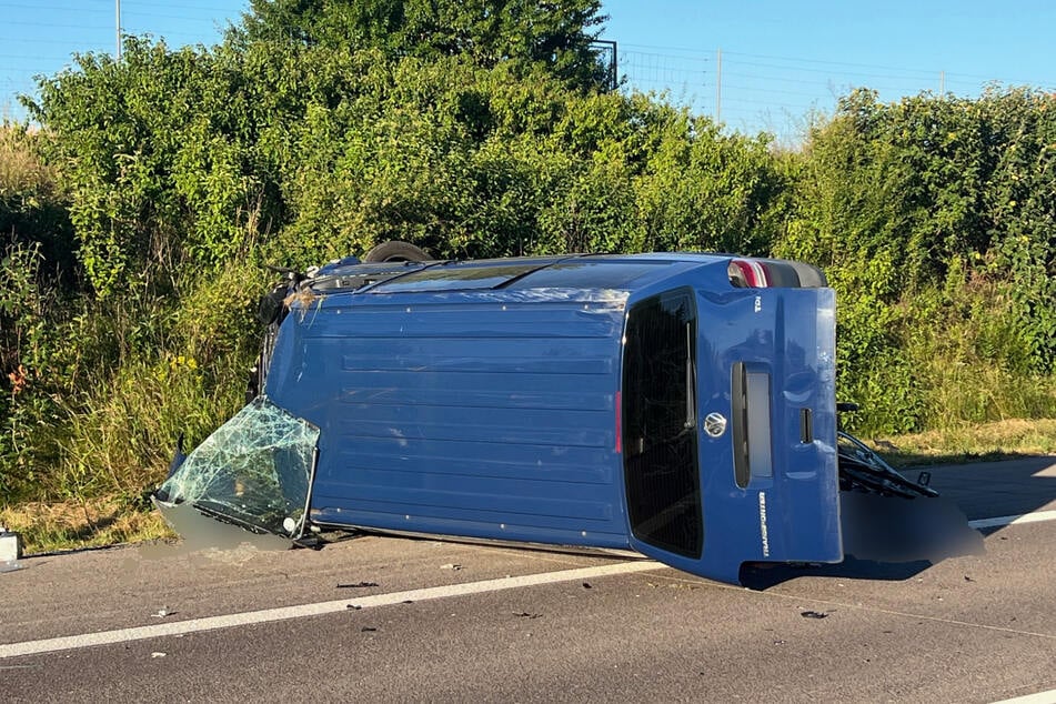 Die A38 war in Fahrtrichtung Leipzig für rund 60 Minuten voll gesperrt.