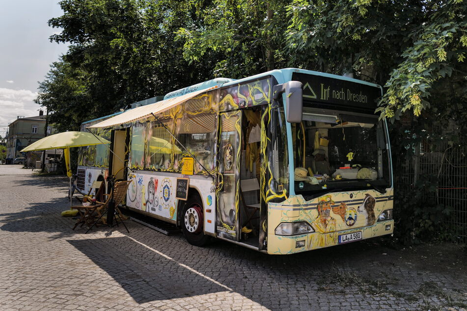 Diesen Landshuter Linienbus hat der Dresdner zu einem riesigen Wohnmobil umgebaut.