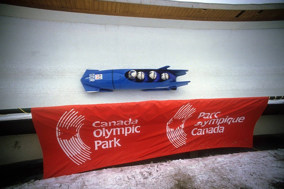 27. Februar 1988 auf der Bob- und Rennrodelbahn im Canada Olympic Park in Calgar.