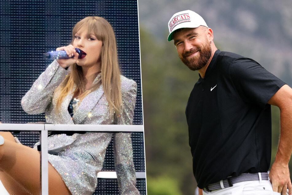 Travis Kelce (r.) attended his lucky 13th show of The Eras Tour on Wednesday as Taylor Swift brought her sold-out concert series to Germany!