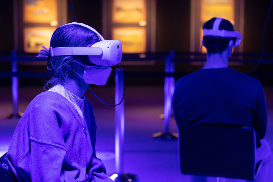 Modernste Technik: Ein Teil der Ausstellung ist mit VR-Brillen erlebbar.