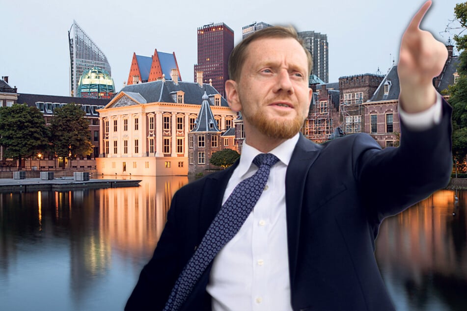 Ministerpräsident Michael Kretschmer (47, CDU) will die Niederländer von Sachsen überzeugen.