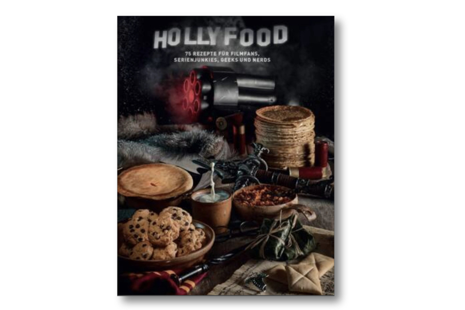 In "Hollyfood" sind 75 Rezepte enthalten, selbst Hannibal Lecters "Leber mit ein paar Fava-Bohnen" ... jedoch ohne humanen Ursprungs.