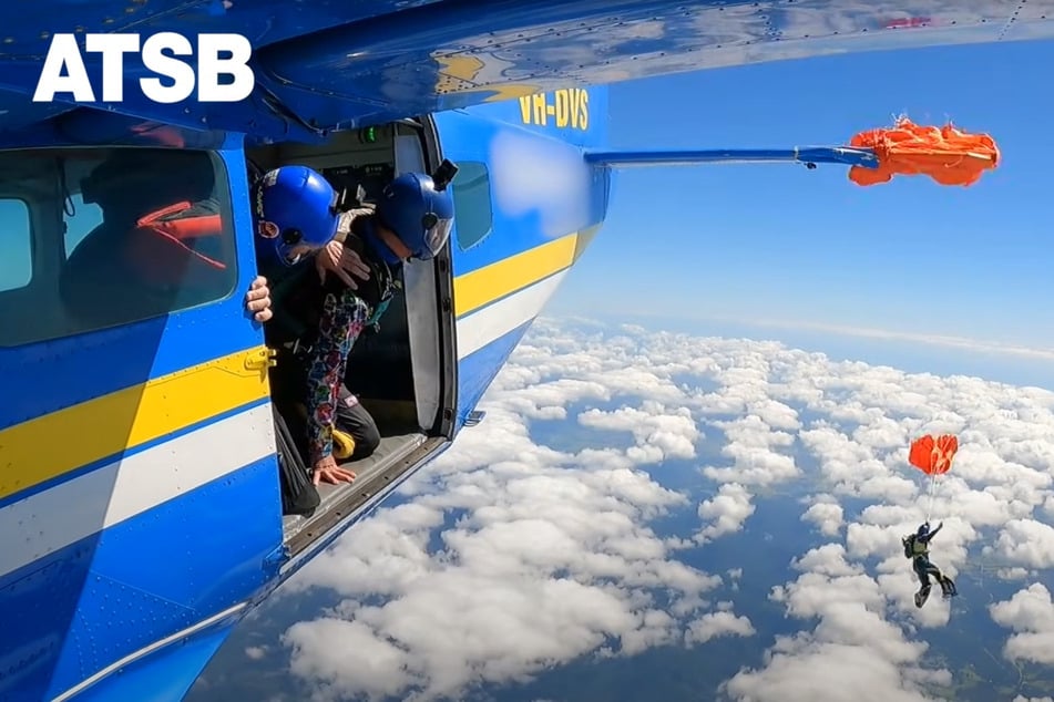 ... bevor er sich befreien konnte.