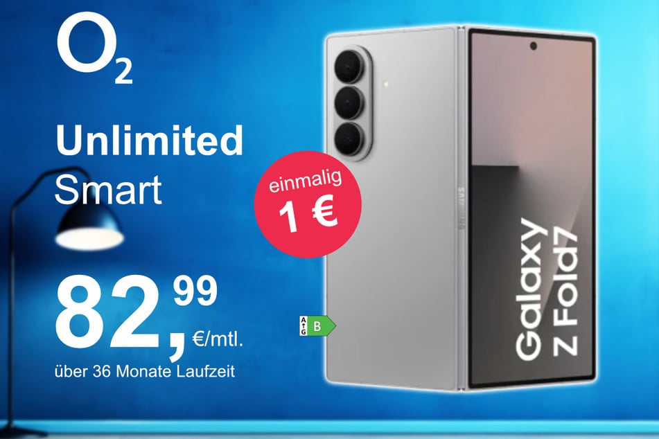 Das Samsung Galaxy Z Fold7 im o2 Mobile Unlimited Smart für einmalig 1 Euro.