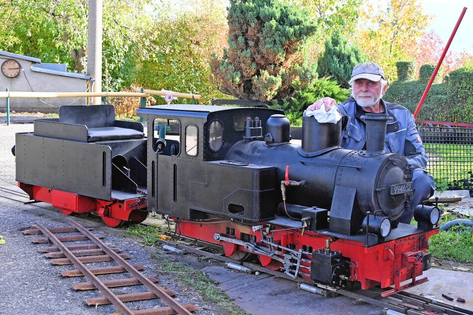 Frank Wackernagel baute die legendäre Schmalspur-Schlepptenderlokomotive HF 110 C nach.