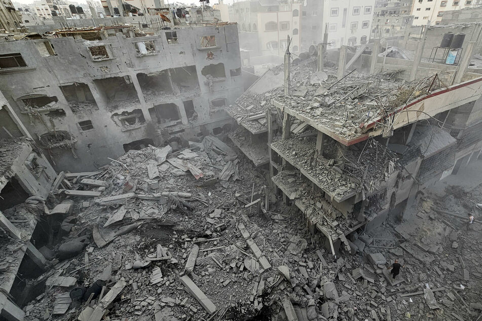 Israel continued its unrelenting bombardment of Gaza, thousands of building have been reduced to rubble.