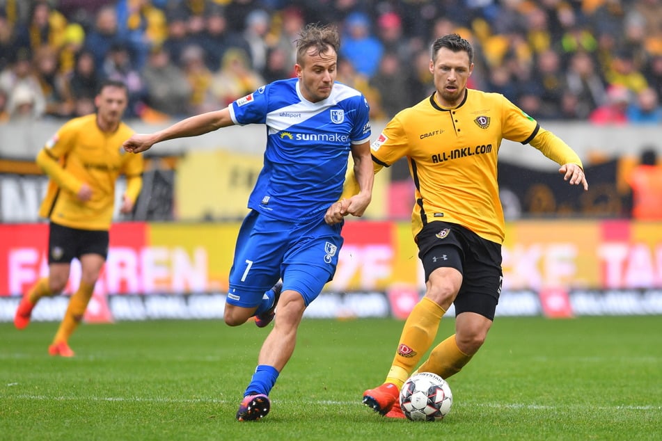 Sören Gonther (39, r.) lief insgesamt 22 Mal für Dynamo Dresden auf, verließ den Verein 2019 und kehrt nun nach sechs Jahren zurück.