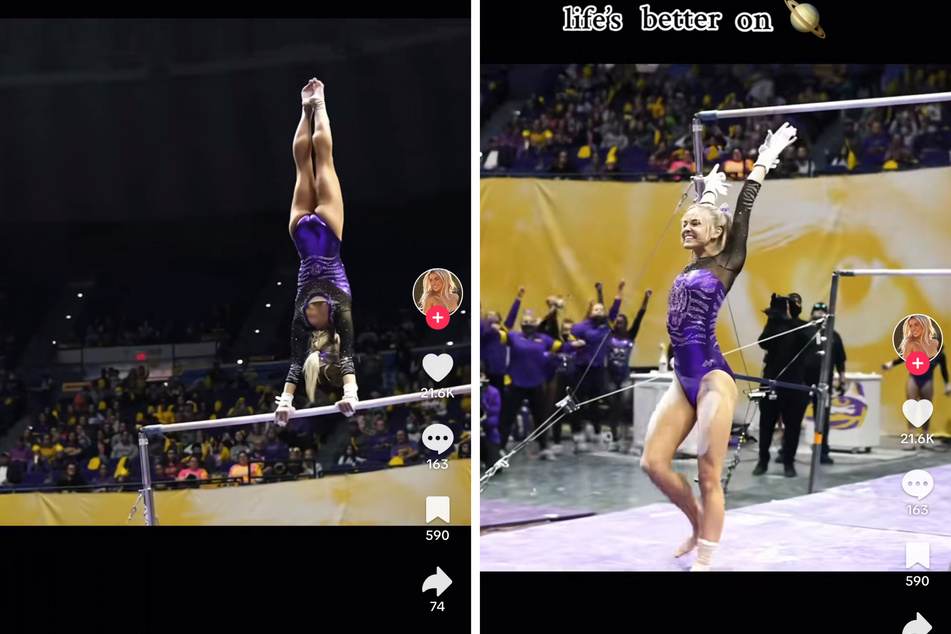 Olivia Dunne is soaring high as she prepares for the NCAA gymnastics championship with LSU gymnastics, giving fans a viral glimpse into her training.
