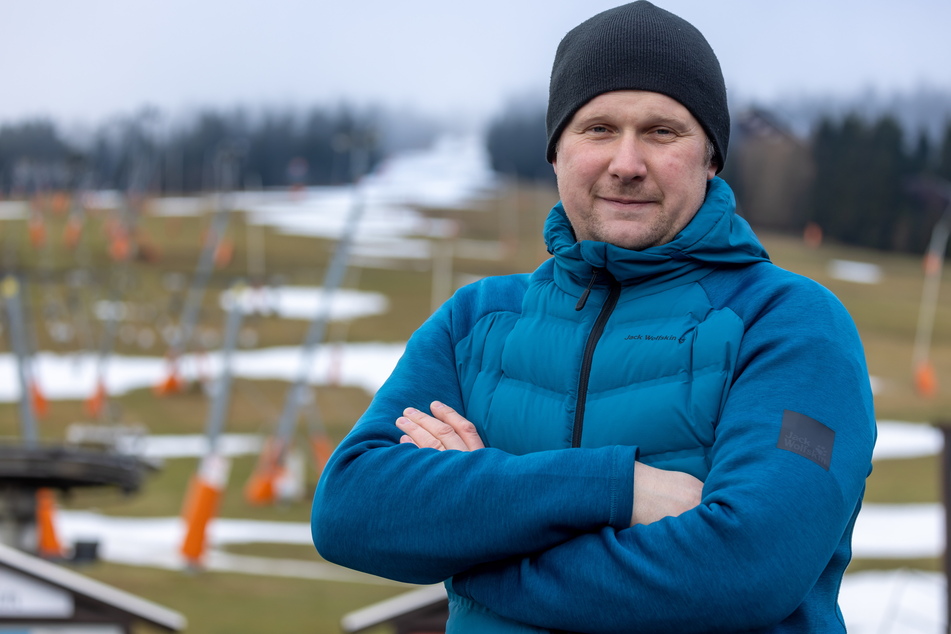 Schneefreie Angebote in schneefreien Wintern: Oberwiesenthals Bürgermeister Jens Benedict (37, Bürgerbündnis Einz).
