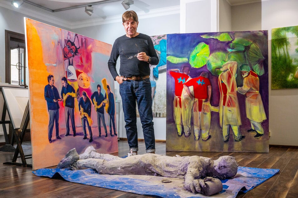 Galerist Bernd Weise (69) feiert 35 Jahre Galerie Weise.