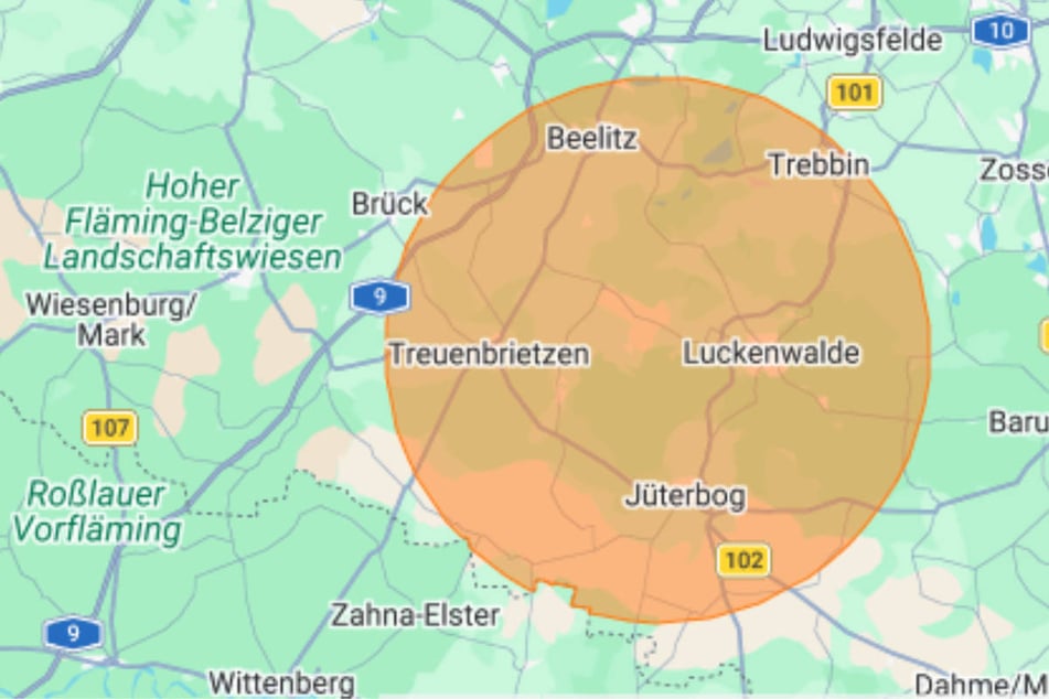 Das Bundesamt für Bevölkerungsschutz hat eine Warnung über NINA herausgegeben.