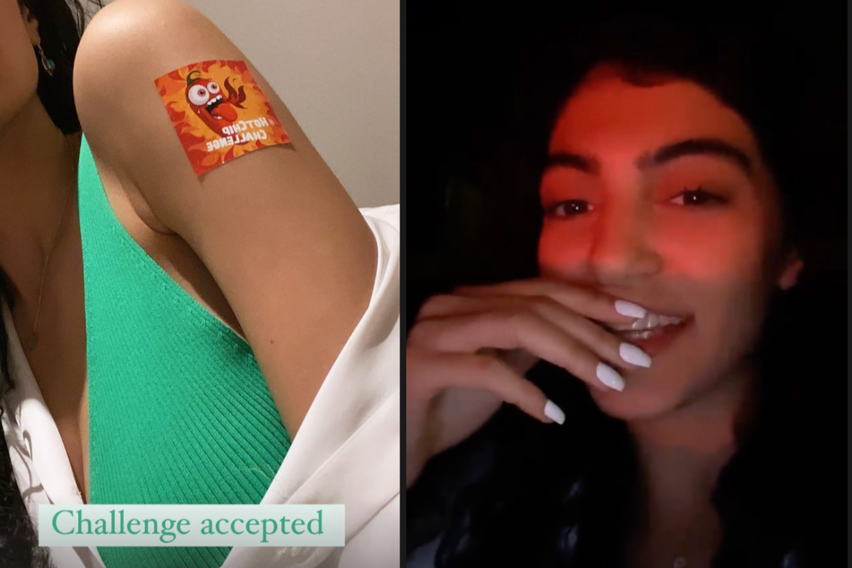 Soulin (20) dokumentierte den Anfang der Challenge in ihrer Instagram-Story.