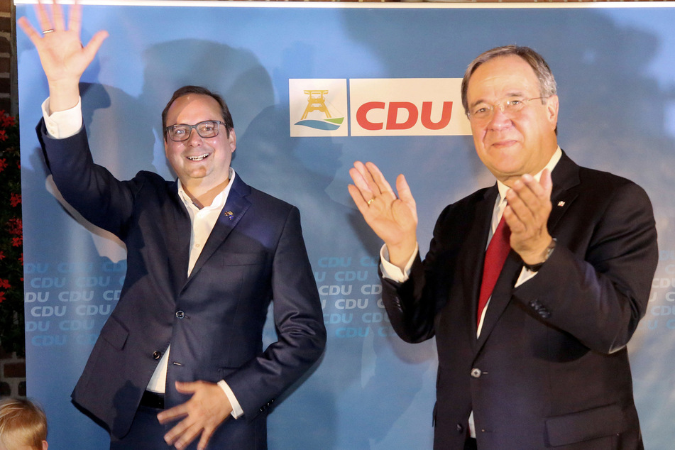 Der Essener OB Thomas Kufen (l) und NRW-Ministerpräsident Armin Laschet.