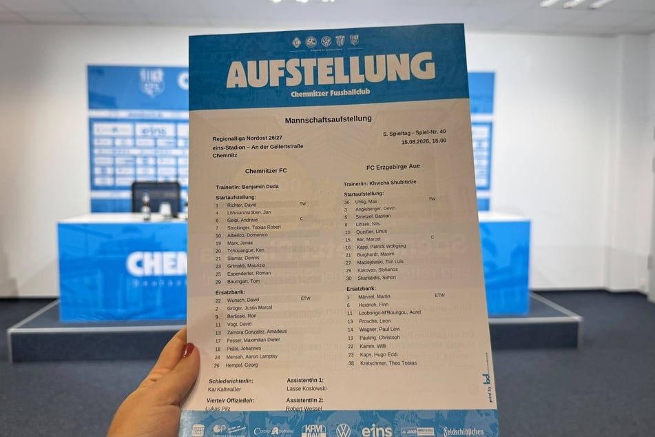 Die Aufstellung für das Bezirksderby steht.