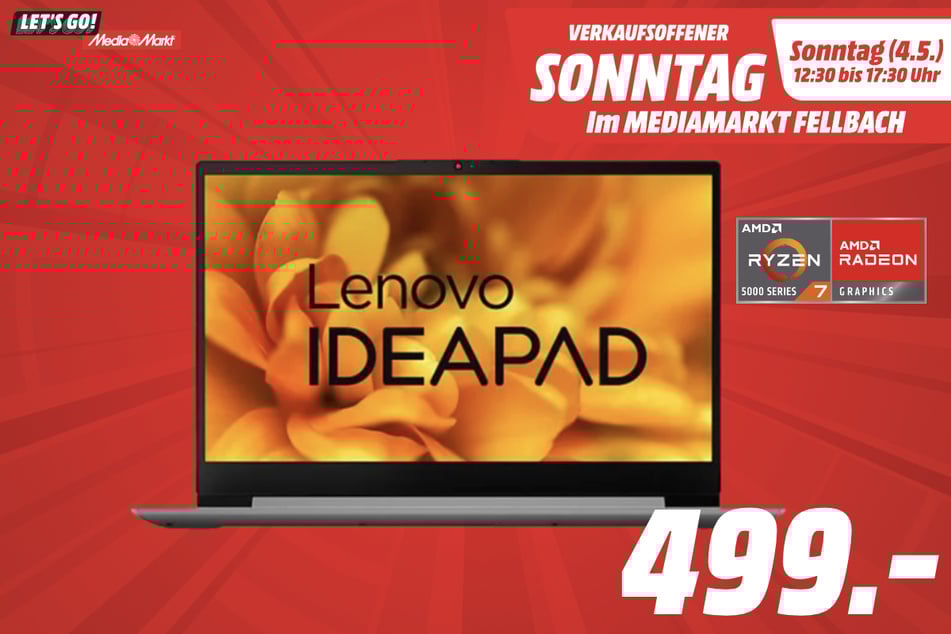 Lenovo-Notebook für 499 Euro.