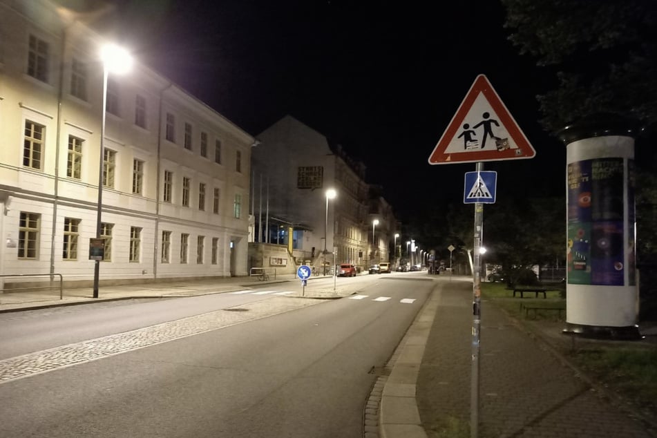 Aktivisten haben auf der Glacistraße in der Neustadt ein Zeichen für die Sicherheit von Fußgängern in Dresden gesetzt.
