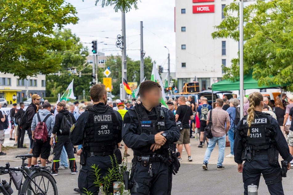 Die Polizei zeigte vor Ort Präsenz.