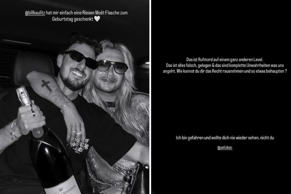 Jannik Kontalis (29, l) zeigte sich am vergangenen Woche sehr vertraut mit Bill Kaulitz (35) und bezog zu den Gerüchten Stellung.