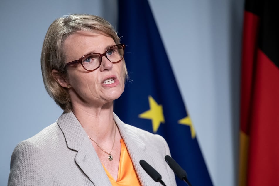 Anja Karliczek (CDU), Bundesministerin für Bildung und Forschung, spricht während eines Informellen Treffens der EU-Forschungsminister im Juli in Berlin.