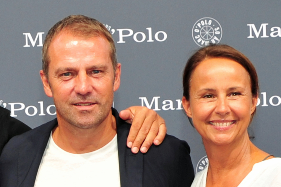 Hansi Flick (57, l.) und seine Ehefrau Silke (54) auf einer Party anlässlich des 50. Geburtstags der Modemarke Marc O' Polo im Juli 2017. (Archivfoto)