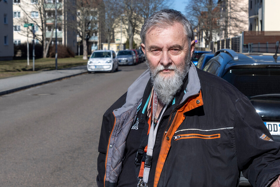 Das Auto von Thomas Löchel (62) war in der Mengestraße geparkt, blieb jedoch von den Vandalen verschont.