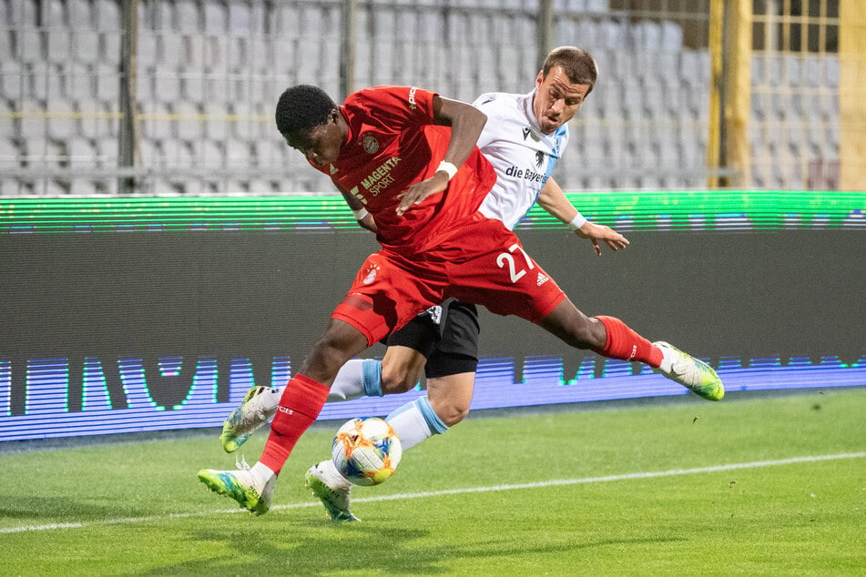 Seine ersten Fußabdrücke im deutschen Herrenfußball hinterließ Köhn (l.) einst bei der U23 von Bayern München in der 3. Liga.