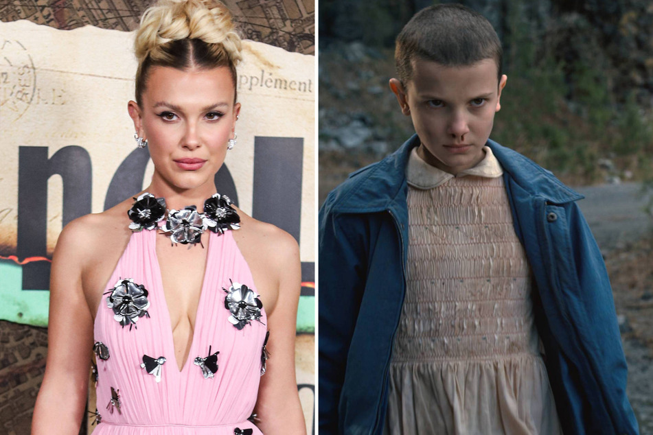 Millie Bobby Brown (l) will reprise her role as Eleven for the fifth and final season of Stranger Things.